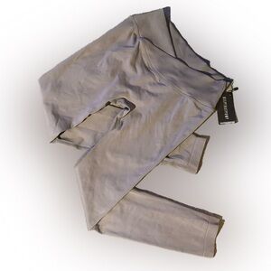 Seamless High-Waist Leggings in Light Gray